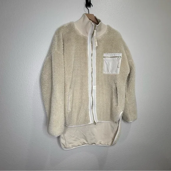 Varley Marney Oversized Fuzzy Jacket Fleece, size S - Picture 3 of 6